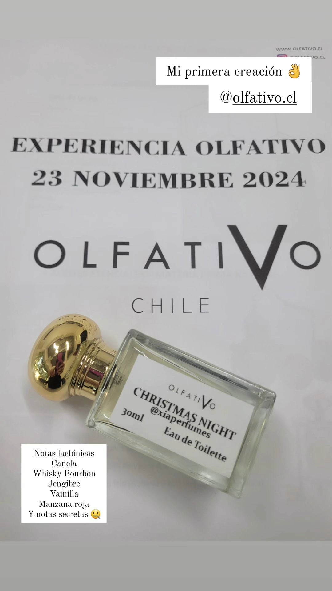 Experiencia OLFATIVO, Crea tu Perfume - 17 Enero 2026 JORNADA PM